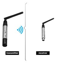 DMX512 DFI DJ 무선 수신기 송신기 24G LED 무대 조명 파 이동 헤드 빔 4, 1 T AND 1 R+AU Plug