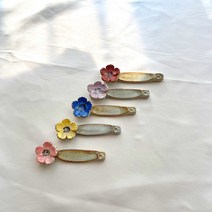 이천 도자기 꽃 수저 받침 핸드메이드 숟가락 젓가락 받침대 세트 5color, 퍼플