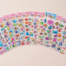 스티커 10장세트 바다 꾸미기 스티커 소