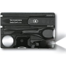 빅토리녹스 VICTORINOX 스위스 카드 라이트 콤팩트 멀티툴 13가지, 트랜스 루센트 블랙