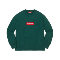 슈프림 박스로고 크루넥 다크 파인 22FW 695716