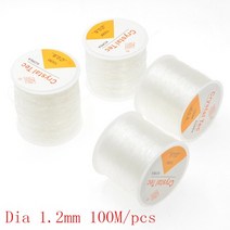 쥬얼리 보석 제작도구 한롤 100M 투명 탄성 크리스탈 코드 구슬 문자열 스트레치 스레드 와이어 라인 보석