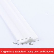 방음재 흡음재 흡음판 방음문 차음재 실내방음벽 새로운 슬라이딩 창 씰링 스트립 도어 솔기 방풍 방음, 06 A Type-White_04 6M