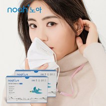 노아 덴탈 마스크 국산 3중 대형 50매 (블랙/화이트/핑크/민트/퍼플/레몬베이지/그레이) 데일리 일회용, 3중 대형 화이트 [50매]