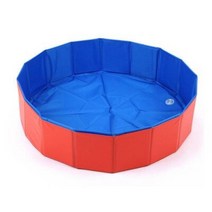 강아지 수영장 풀 Foldable 애완 동물 목욕 수영 욕조 Collapsible Bathing Pool for Dogs Cats Kids, 2.orange - 120X30cm
