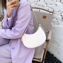 사계절데일리백 여성숄더백 직장인숄더백 20대 30대 직장인 베이직 데일리 반달 호보백 (올핀)_1972EA