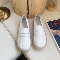 발편한 데스크 유니화 출근 직장인 미끄럼방지 플랫 로퍼 서빙 가벼운 병원