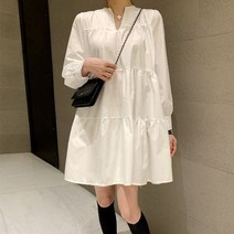 퍼니걸스 1980 셔링 캉캉 미니 원피스 여성의류