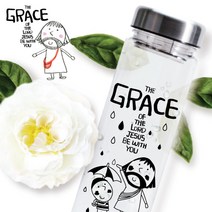 메탈 보틀 01.큐티 예수님 (실버 500ml) 캠프코리아, 메탈보틀01, 500ml