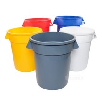 벤티드 브루트 컨테이너 75L 대용량 쓰레기통 대형휴지통 튼튼한 분리수거함, (흰색), 1개