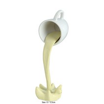 소품샵 카페 소품 포토존 장식컵 플로팅 커피 컵 조각 머그잔 3D 아트 장식품 데스크탑 액체 차 보틀 홈 인테리어 선물, [03] C