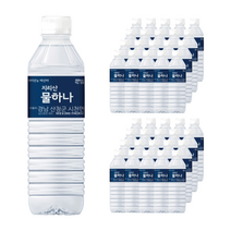 지리산 물하나 500ml 40병 생수, 40개
