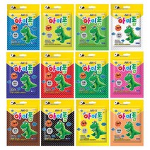 아모스 아이폼 50g 파우치 12색 칼라폼클레이 지퍼백 어린이집 유치원 초등학교 만들기재료 볼클레이 구슬클레이 구슬점토, 보라, 1개