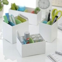 (일본직수입)다용도 문구 데스크 정리 수납함 정리대 데스크오거, 색상:클리어|타입:리드2