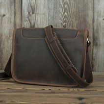 남자 가죽 크로스백 어깨 가방 heu 빈티지 메신저 캐주얼