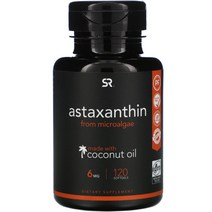 Sports Research Astaxanthin 코코넛 Oil 6mg 소프트젤 120정