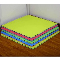 주짓수 매트 훈련 층간소음 레슬링 태권도 낙법 착지, 빨강 및 파랑 T 패턴 4.0CM