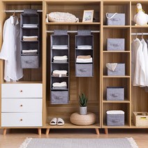 [마크트] 행잉오거나이저 옷장 모자 속옷수납함 보관함 서랍 _ 2108EA, 본상품선택, 그레이브라운 4단