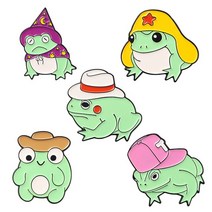 뺏지 굿즈 재미있는 동물 에나멜 핀 맞춤 오리 개구리 고양이 돌고래 뱀 꿀벌 곰 레인보우 타로 브로치 옷, 02 set2