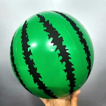 수박비치볼 수박땡땡볼 수박볼 비치볼 꾸미기 지름 20cm 탱탱볼 에어볼, 1개