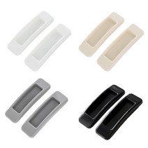 부착식 붙이는 손잡이 폴딩도어 샷시 샤시 창문 창호 손잡이 미닫이 방충망 손잡이 2개 qr+3490eA, 쿠팡op 블랙