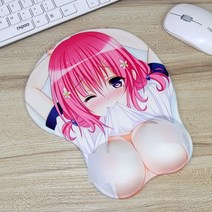 타이림 Apr.16 254번 얼짱 3D 입체 소흉부 마우스패드 손목패드 컴플리트 실리콘 애니매이션 귀여움 더하기 텃밭 남자기탁하다Z, 0x0mm, 1mm, momo