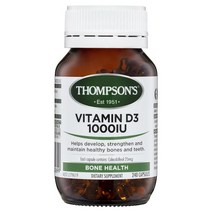 New ZeaLand 직구 톰슨 비타민 Cholecalciferol 1000IU D3 오일 프리 하이 벨류 240capsules 1Pack, 수량, 상세참조
