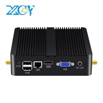 미니컴퓨터 XCY 팬리스 미니 Pc 인텔 컴퓨터 코어 i5 4200U i3 5005U 기가비트 이더넷 승 10 리눅스 씬 클라이언트 데스크탑 Minipc 마이크로 Nuc PC, 4G RAM 64G SSD WiFi, Core i3 5005U