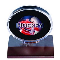 Ultra Pro NHL Dark Wood Puck Holder Small Clear null