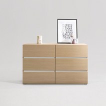 에인트 광폭 빅 와이드 서랍장 3단 1200 (착불), 색상:네츄럴