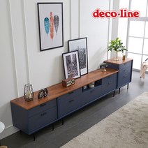 데코라인 코넬 포엠 3000B 거실장 DTH015C, 네이비