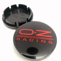 호환 휠캡 허브캡 4pcs 56mm oz 레이싱 휠 센터 o.z 자동차 스타일링 커버 로고 엠블럼 배지 53mm, Black RD