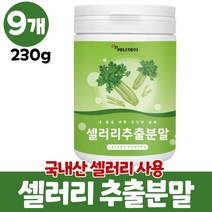 셀러리 분말 샐러리 가루 국산 셀러리추출분말 파우더 샐러리분말 셀러리분말먹는법 celery, 9개, 230g