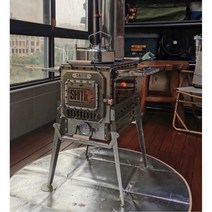 가성비화목난로 장작스토브 캠핑 텐트 난방 스토브, 초대형 스테인리스 스틸 버전(대형 사이즈 길이 50)