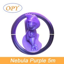 노트북 외장 그래픽카드 외장형 3D 펜 필라멘트 PLA 3D 프린터 3d pla 1.75mm 리필 플라스틱 실크 5 미터 대리석 빛나는 나무 골드 실버 구리 옐로우 블루, m 성운 보라색 5m