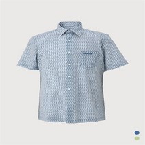 [인디안] NC10 써커 프린트 반팔셔츠 MIINSYM3311 (8719316)