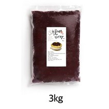 눈꽃나무 국산 팥빙수팥 가마솥에 장시간 삶은 100% 수제 빙수팥, 빙수팥 3kg
