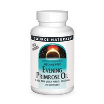 Source Naturals Evening Primrose Oil - Hexane-Free - 1350mg - GLA Yield: 135 mg - Cold-Pressed - 120, One Color, One Size, 120 Count (Pack of 1)