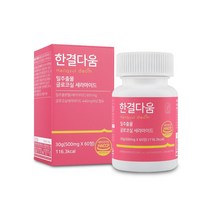 한결다움 밀추출물 글루코실 먹는 세라마이드 엘라스틴 석류 프랑스 저분자 피쉬 콜라겐 히알루론산 비타민C 500mg 60정, 3개(5% 할인)