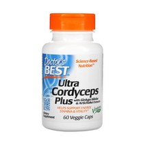 닥터스베스트 울트라 동충하초 징코빌로바 아티초크 추출물 60베지캡슐 은행잎 아데노신 테르펜 락톤 에키나시아