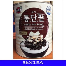 1개 3k 농산물조림 대용량 동서 빙수재료 빙수팥 식재료 업소용 통조림 팥빙수 식자재 과일 팥빙수 통조림, GC 1