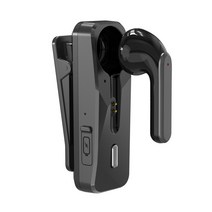 무선인이어 이어폰 블루투스 칼라 for one ear bluetooth 5.1 무선 헤드셋 비즈니스 with mic 스포츠 이어 후크 lotus handsfree for, 회색 소매 상자 없음