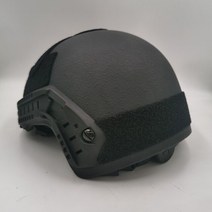 방탄 헬멧 전술 밀리터리 택티컬 레벨 3 특수 부대 레일 전투 보호 파손, 싱글 사이즈, 검은색, 1개