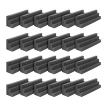 방진패드 방음벽 방음패드 24 Pcs베이스 트랩 어쿠스틱 폼 패널 방음 패딩 스튜디오 코너 거품, [01] black, 24개