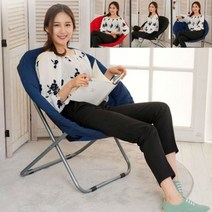 리퍼 인테리어 원형의자 리클라이너 접이식체어 소파, 핫핑크