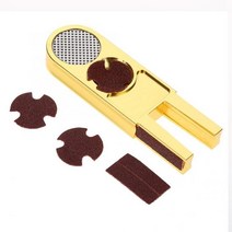 당구큐 팁 수리 도구 1 pcs 내구성 3 in 1 다기능 당구 큐 팁 트리머 수리, 노란색