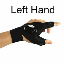 소방장갑 방화장갑 핑거리스 LED 장갑 방수 토치 야외 낚시 캠핑 하이킹 생존 구조 조명 도구, 02 Left Hand