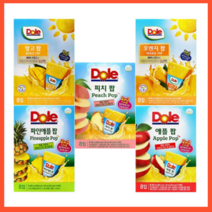 Dole 돌 후룻팝 오렌지팝(8개입)x3팩/100%과즙/무배, 1set