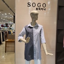 트리아나 잔체크남방형블라우스TF2BA20