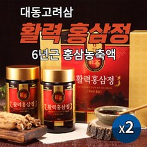 대동고려삼 6년근 활력 홍삼정 엑기스 진한 홍삼농축액 홍삼벌꿀 홍삼분말 함유 홍삼진액 대동홍삼정 대용량 500g, 250g X 2병 2세트